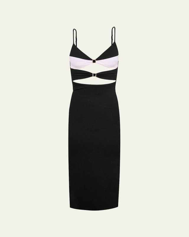 Solid Selena Detail Maxi Dress